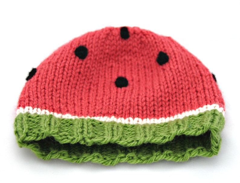 Wool Baby Watermelon Hat Etsy