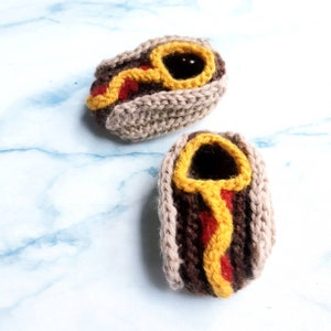 Baby Hot Dog Crib Shoes, Wool Slippers, Booties image 4