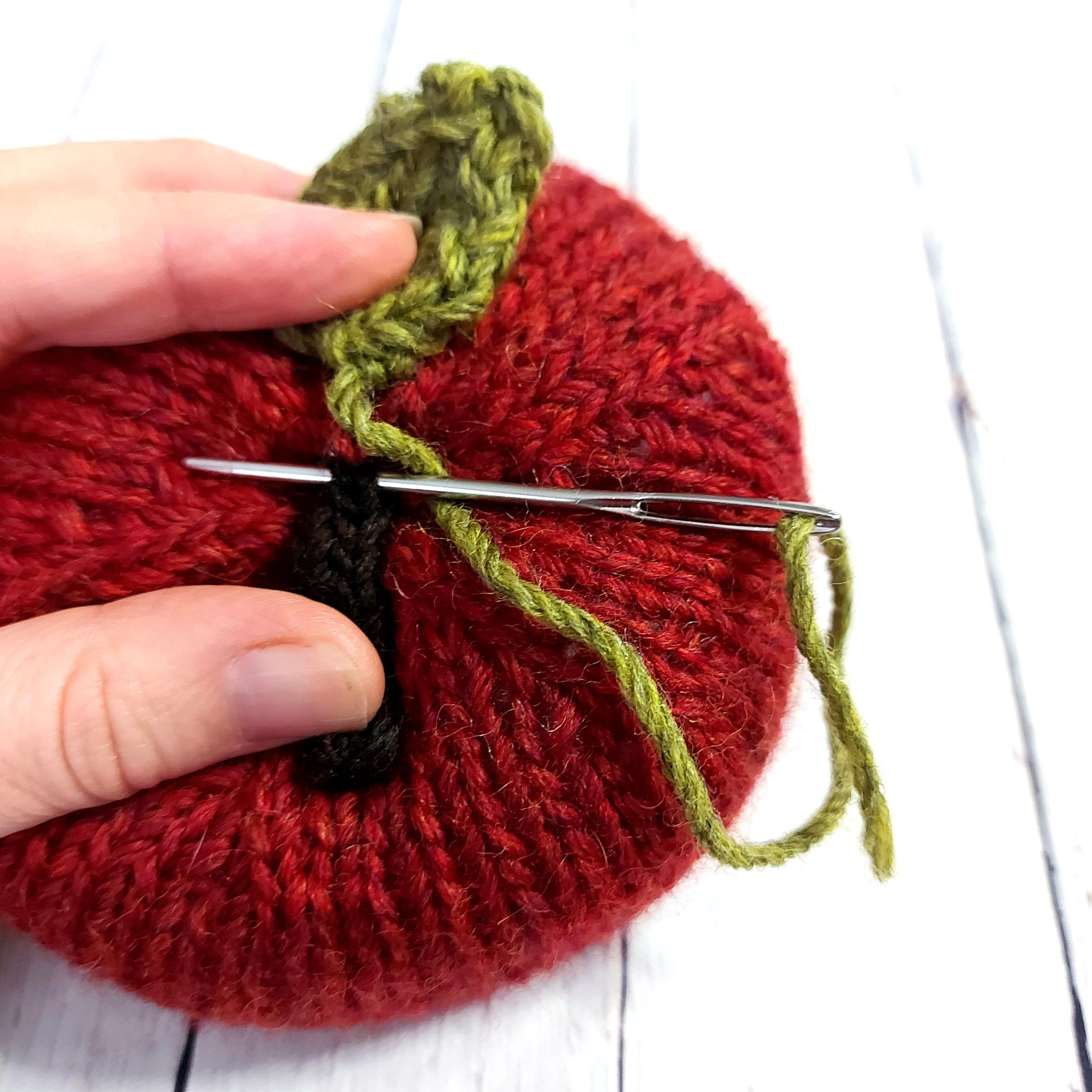 Knitting Pattern - How to Knit Stuffed Apples, 4