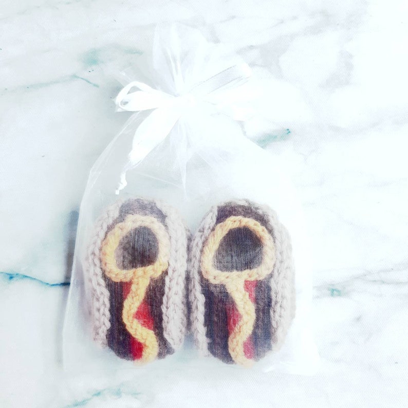 Baby Hot Dog Crib Shoes, Wool Slippers, Booties image 7