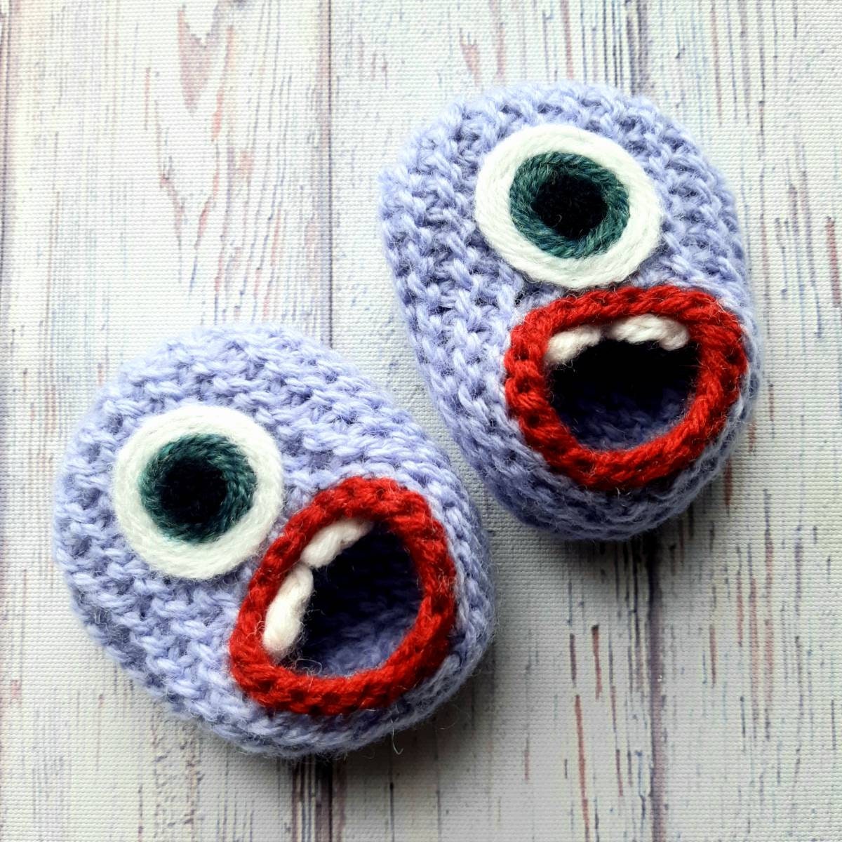 Wool Baby Monster Slippers Wool Baby Booties Crib Shoes Etsy