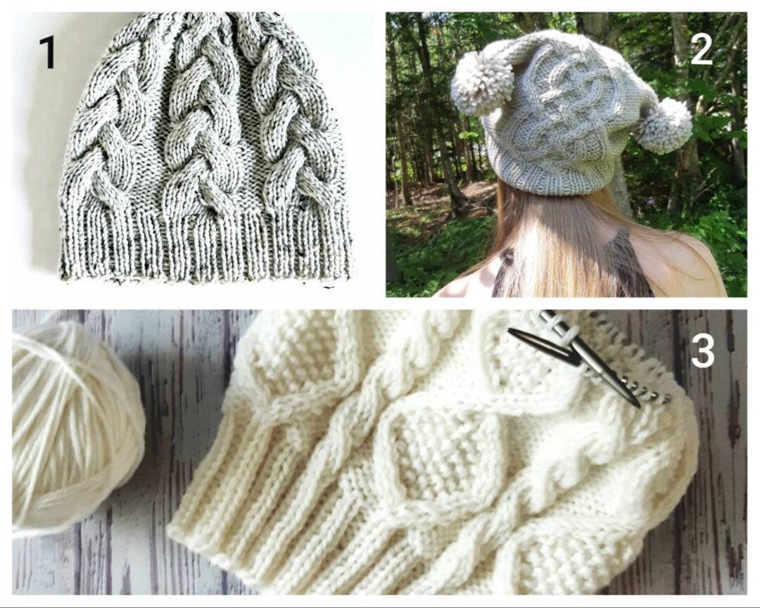Knitting Pattern 3 Pack - Cable Beanies - Instant Download PDF ...