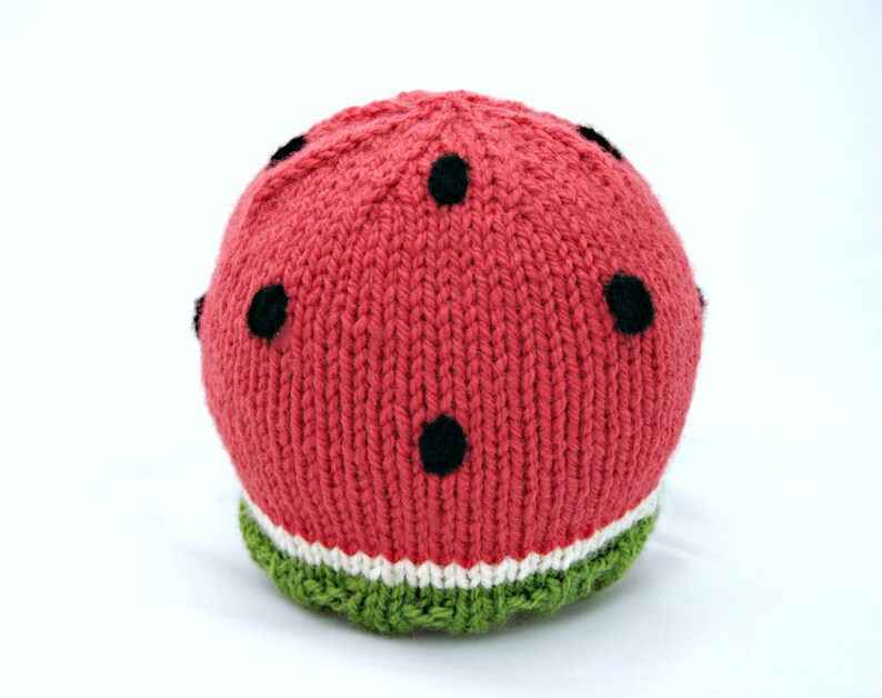 Wool Baby Watermelon Hat Etsy