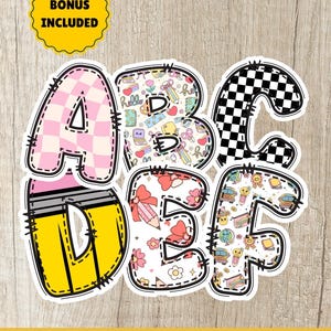 Bulletin Board Letters Alphabet Classroom Decor Back to School Bulletin Board Printable Seasonal Decor for Education Classroom Theme Teacher