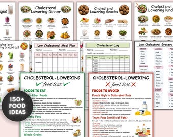 Matplan med lågt kolesterol, inköpslista (PDF utskrivbar)