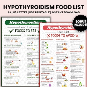 Hypothyreoïdie Boodschappenlijstje, Hypothyreoïdiedieetmaaltijdplan, Gewichtsverlies, Schildkliergezondheidsvoedsel, Schildkliergenezend voedseldieet