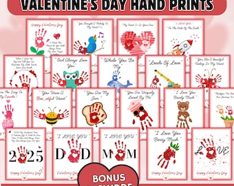 Valentine handprint art, Handprint Keepsake, Valentine Preschool Craft, Toddler Holiday art, kids children baby toddler, Preschool Activity