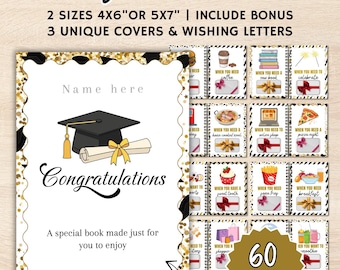 Editable College Gift Card Book Template, Graduation College Gift Card Book Template, College Care Package,Last Minute Grad Gift Card Holder