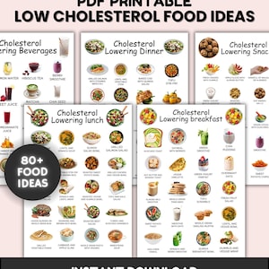 Ideen für cholesterinsenkende Lebensmittel, cholesterinarmer Speiseplan, cholesterinarme Einkaufsliste, cholesterinhaltiger Mahlzeitenplaner, cholesterinarme Diät