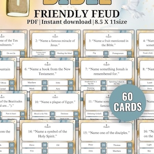 Christian Bible Feud Game, Bible Family Feud Game, Bible Family Feud-Style Game Show, Bible Family Feud Questions, Church Family Feud Game