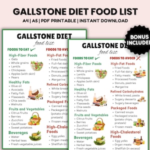 Liste d'aliments pour les calculs biliaires, Régime anticholélithiase pour la santé de la vésicule biliaire, Faible teneur en gras, Liste d'aliments riches en fibres, Santé digestive