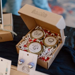 Custom Candle Trio Box || Gift Ready Candle Sampler Box