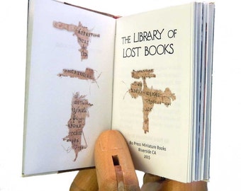 The Library Of Lost Books - Bo Press Miniature Books