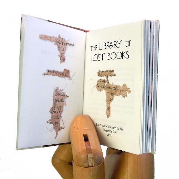 The Library Of Lost Books - Bo Press Miniature Books