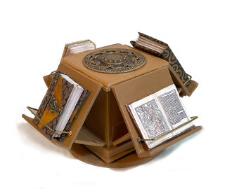 Miniature Medieval Book Carousel - Bo Press Miniature Booka