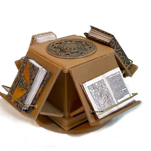 Miniature Medieval Book Carousel - Bo Press Miniature Booka