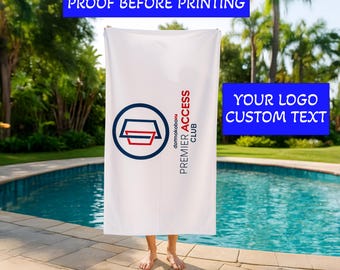 Custom Logo Beach Towel: Personalized Corporate Gift