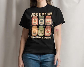Jesus ist mein Jam T-Shirt: Christliches Geschenk, Evangelium-Musik-T-Stück