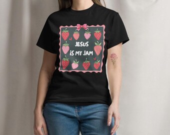 Jesus ist mein Jam christliches T-Shirt: Evangelium Musik Grafik T-Shirt