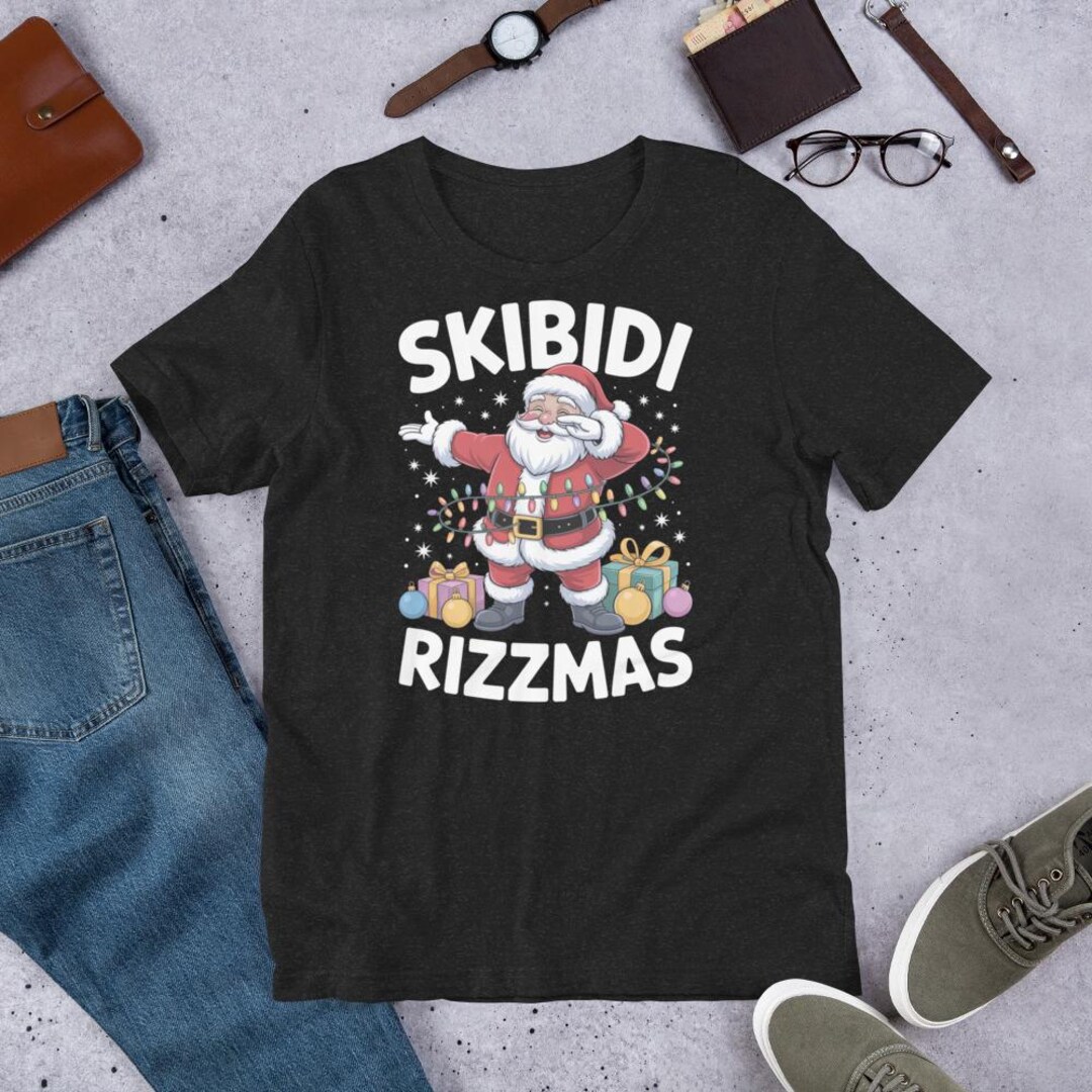Skibidi Rizzmas Santa T-shirt: Funny Christmas Gen Alpha Shirt - Etsy ...
