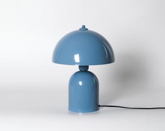 Minimalist Mushroom Table Lamp, Modern Bedside Table Lighting, Retro Desk Lamp, Metal Dome Vintage Desk Light, Art Deco Nightstand Light