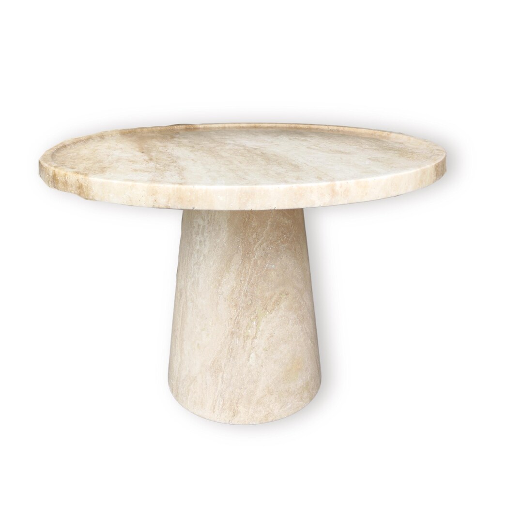 Travertine Coffee Table for Living Room, Home Decor Low Table, Natural ...