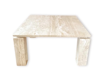 Natural Stone Coffee Table, Travertine Low Table, Japandi Home Decor Coffee Table, Living Room Travertine Table, Rustic Stone Coffee Table