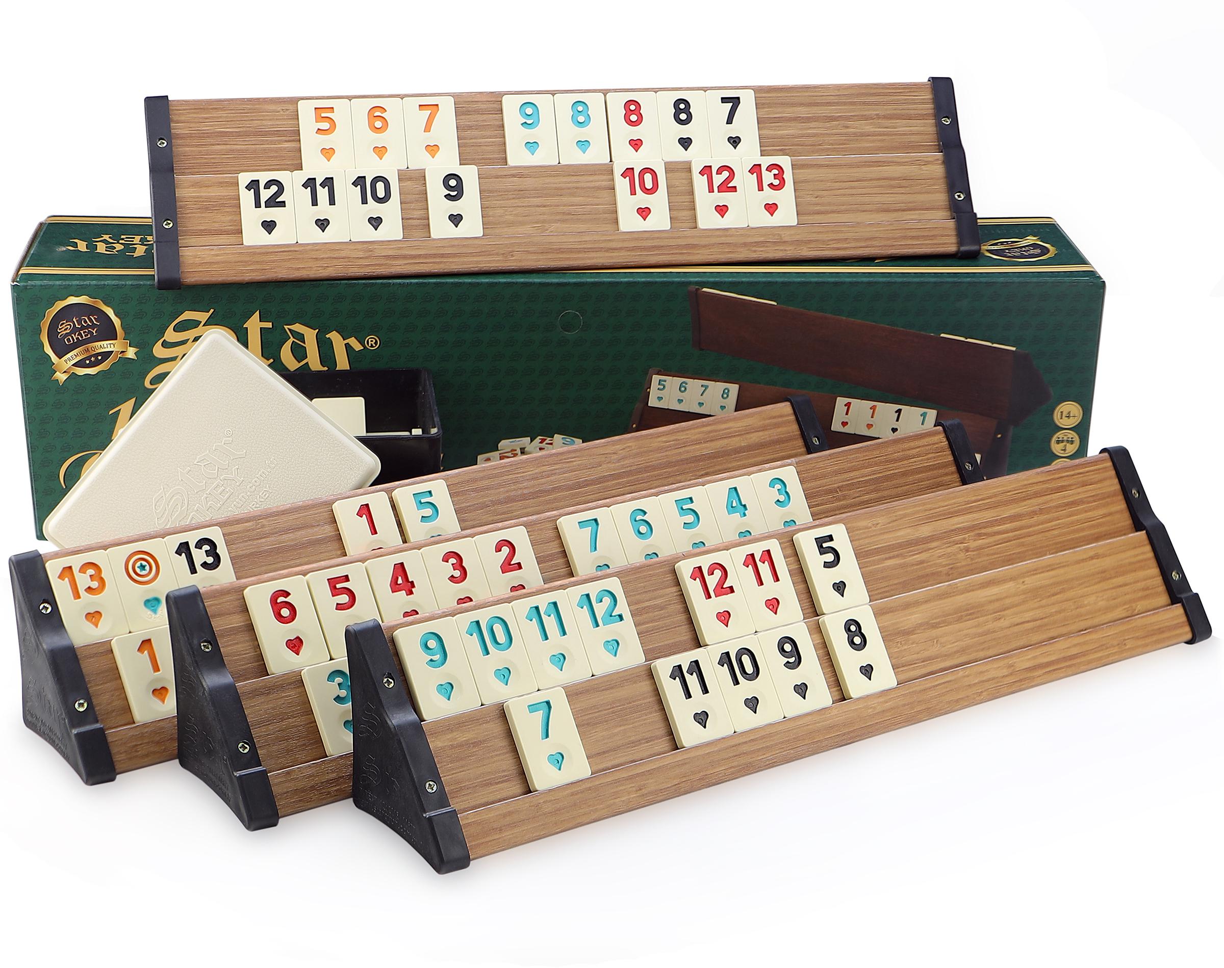 【未使用】Show Okey トルコ　ゲーム　木製 Amazon.com: Tulumba Wooden Okey Set - 4 Decks & 106 Chips - Multi