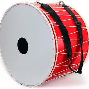 Oriental 51 cm. DAVUL Dhol Drum, Davul, 100% Handmade, Red