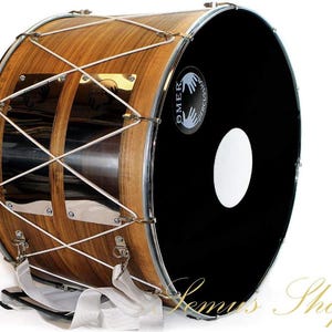 Davul Oriental Professional 53 cm Dhol Drums WALNUT 100% Handmade (30)