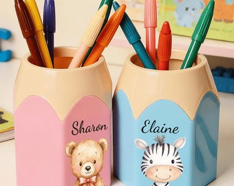 Personalized Pencil Case, Cute Pencil Pouch Back To School Gift, Custom Name Monogram Pencil Box For Kids, Girls /Boys Birthday Gift
