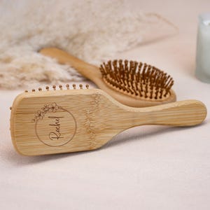 Personalized Handmade Bridesmaids Airbag Brush, Custom Wedding Party Gift Hair Comb, Anniversary Gift, Unique Bridesmaid Gift,Custom Wedding