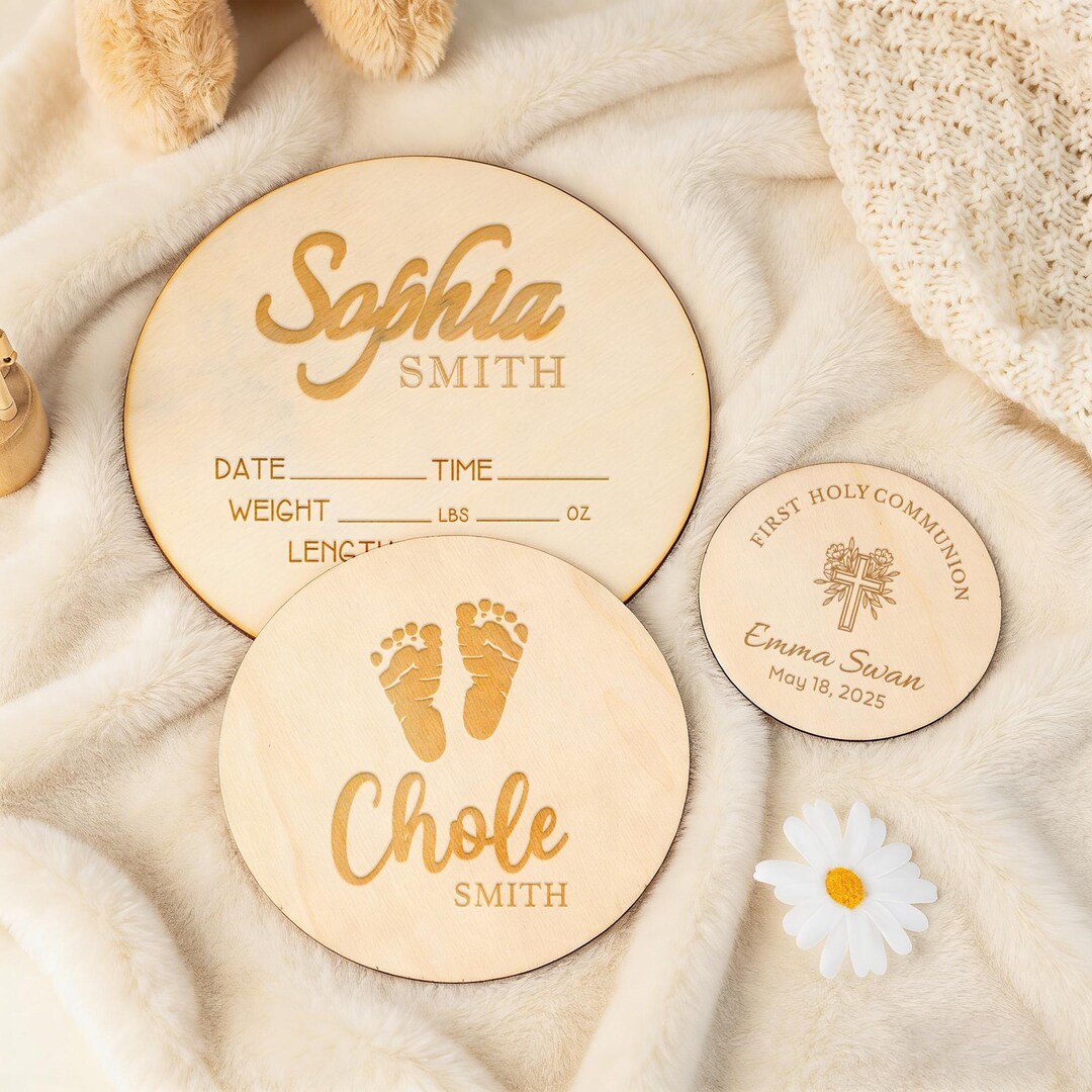 Custom Baby Name Sign for Hospital, Personalized Birth Announcement ...