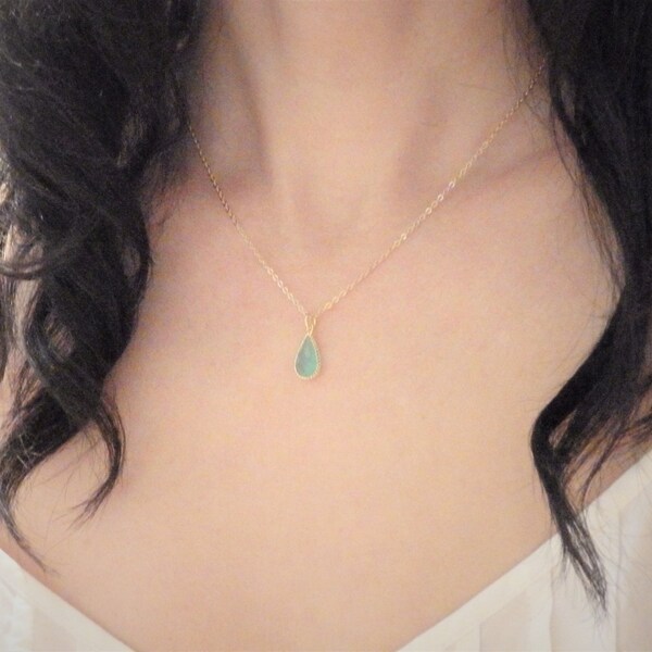 Teardrop Necklace Etsy Canada