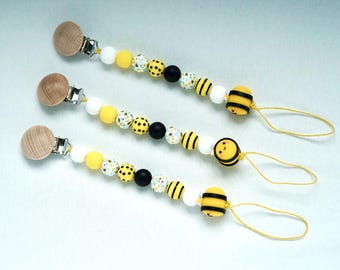 Bumble Bee Pacifier Clip/ Newborn Pacifier Clip/ Baby Shower Gift