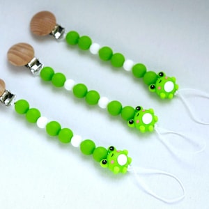 Schnullerkette Frosch / Schnullerkette Froggie / Neugeborenen Schnullerkette / Schnullerkette / Baby Schnullerkette / Schnullerkette
