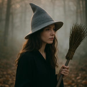 Halloween Witch Hat Medieval Witch Hat Medieval Halloween Hats Vintage Ren Faire Halloween Hat Gothic Witch Hat Party Witch Hat