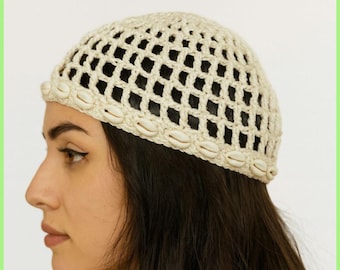 crochet mesh cap