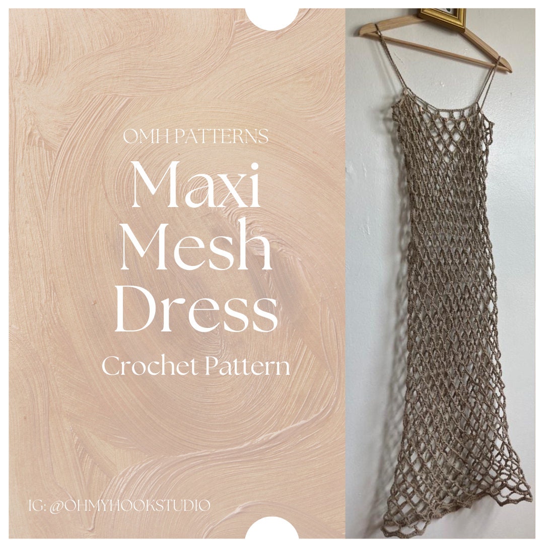 Fishnet Long Dress - Etsy Canada
