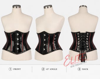 PVC Steel Boned Underbust Waist Trainer Corset