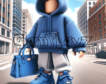 Cool Rich Roblox In The City Digital Download Character