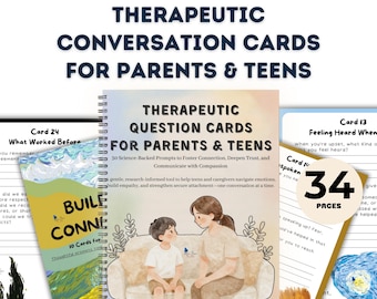 Carte per la conversazione terapeutica per genitori e adolescenti, strumenti per la terapia familiare