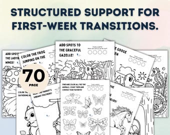 Animal Activity Coloring Book | Find Count Games for Preschoolers, Educational Fine Motor Skills PDF