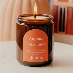 Autumn Bakehouse Soy Wax Candle | Fall Spooky Halloween Cosy Season Candles