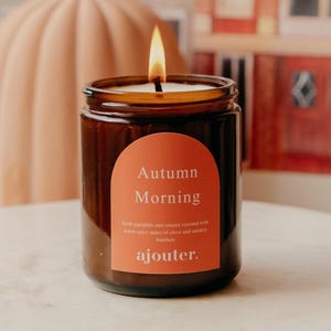 Autumn Morning Soy Wax Candle | Fall Spooky Halloween Cosy Season Candles