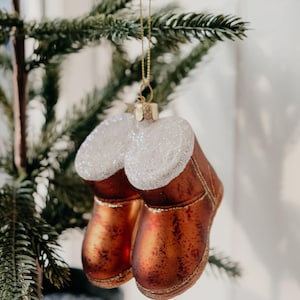Ugg Boots Bruin Suède Glitter Glazen Kerstboom Kerstbal