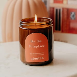 By The Fireplace Autumn Soy Wax Candle | Fall Spooky Halloween Cosy Season Candles