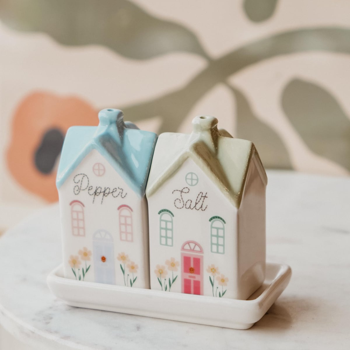 Pastel House Salt and Pepper Shakers | Easter Gift Cottagecore Aesthetic Home Decor - Etsy
