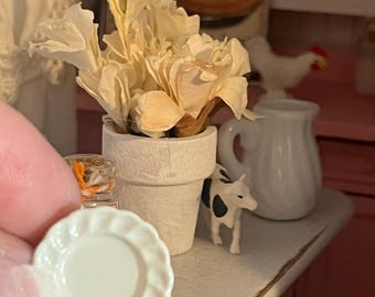 Miniature Plate|Dish Dollhouse Scale