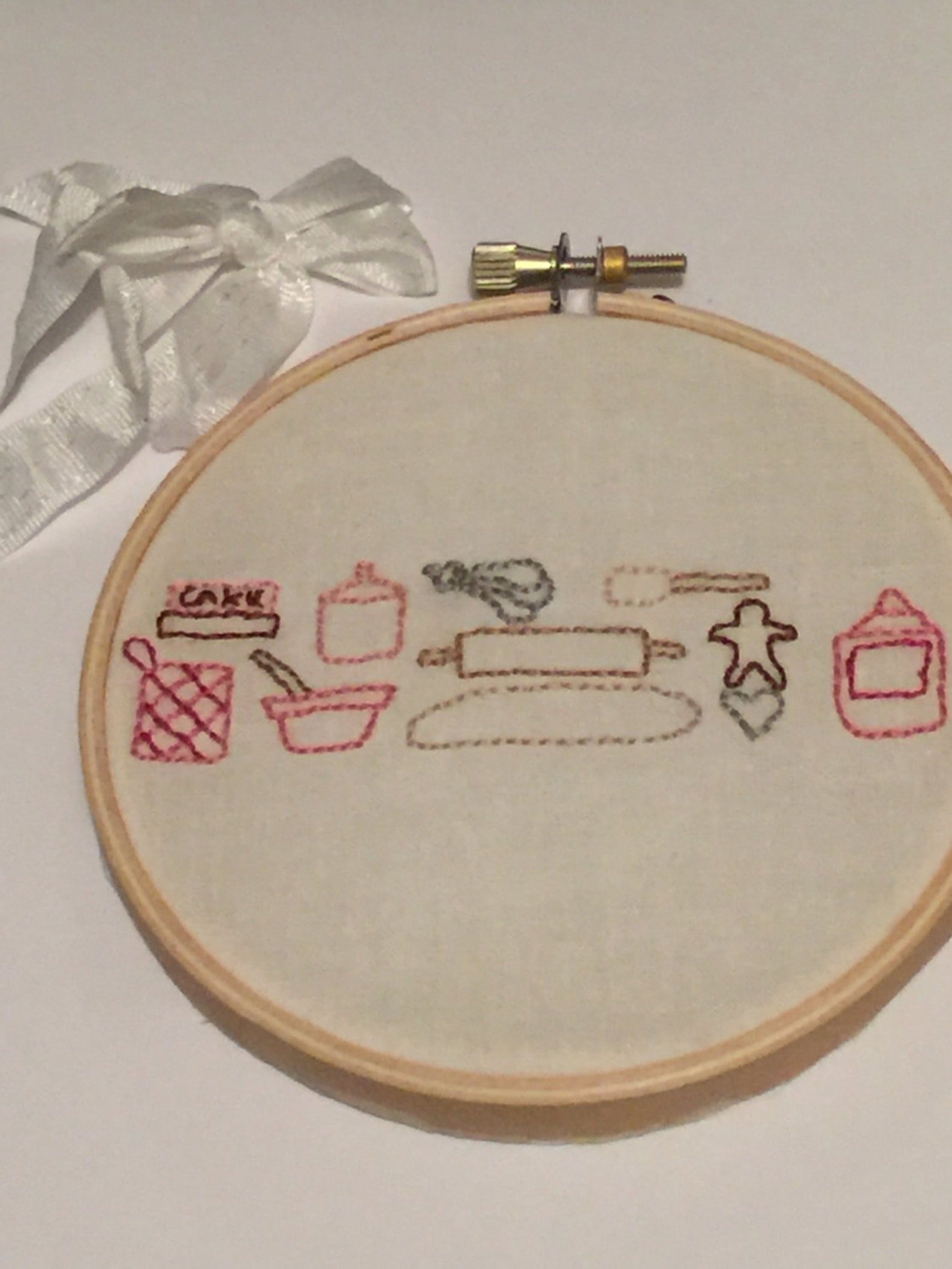 Embroidery Pattern Vintage Baking Series Mixing and Stirring Etsy